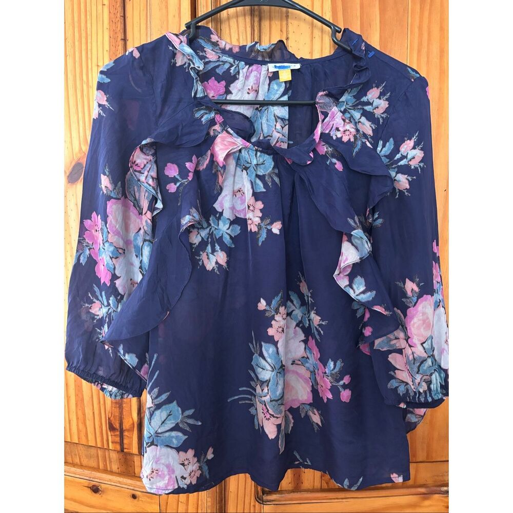 Leifsdottir Silk Floral Print Blouse
